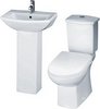 Click for Crown Ceramics Asselby 4 Piece Bathroom Suite With Toilet & 500mm Basin.