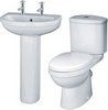 Click for Crown Ceramics Ivo 4 Piece Bathroom Suite With 550mm Basin (2 Tap Holes).