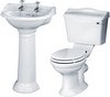 Click for Crown Ceramics Ryther 4 Piece Bathroom Suite With 500mm Basin (2 Tap Holes).