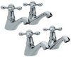 Click for Viscount Basin & Bath Taps Set (Chrome).