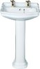 Click for Avoca Classique 2 Tap Hole Cloakroom Basin and Pedestal.