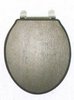 Click for daVinci Wenge contemporary toilet seat with chrome hinges.