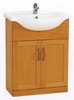 Click for daVinci 650mm Beech Vanity Unit with one piece ceramic basin.