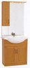 Click for daVinci 750mm Beech Vanity Unit with basin, mirror, lights and cabinet.