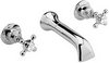 Click for Hudson Reed Topaz 3 tap hole wall mounted bath mixer tap