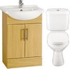 Click for daVinci Birch 550mm Vanity Suite With Vanity Unit, Basin, Toilet & Seat.
