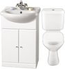 Click for daVinci White 550mm Vanity Suite With Vanity Unit, Basin, Toilet & Seat.