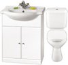 Click for daVinci White 650mm Vanity Suite With Vanity Unit, Basin, Toilet & Seat.
