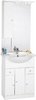 Click for daVinci 650mm Contour Vanity Unit with ceramic basin, mirror and cabinet.