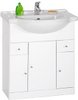 Click for daVinci 750mm Contour Vanity Unit with drawers and one piece ceramic basin.