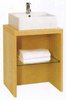 Click for daVinci Parisi midi maple stand and freestanding basin, with shelf.