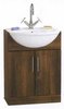 Click for daVinci 600mm Wenge Vanity Unit with Monte Carlo  semi-recess basin.