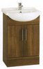 Click for daVinci 550mm Wenge Vanity Unit with one piece ceramic basin.