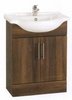 Click for daVinci 650mm Wenge Vanity Unit with one piece ceramic basin.