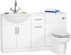 Click for daVinci Deluxe white bathroom furniture suite.  1420x810x300mm.