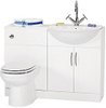 Click for daVinci White bathroom furniture suite, right handed.  1110x810x300mm.