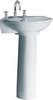 Click for RAK Evolution 3 Tap Hole Corner Basin And Pedestal. 595mm.