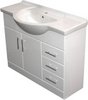Click for Roma Furniture 1050mm White Vanity Unit, Ceramic Basin, Fully Assembled.
