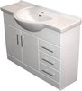 Click for Roma Furniture 1215mm White Vanity Unit, Ceramic Basin, Fully Assembled.