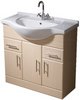 Click for Roma Furniture 850mm Beech Vanity Unit, Ceramic Basin, Fully Assembled.