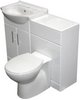 Click for Roma Furniture Complete Vanity Suite In White, Left Handed. 1025x830x300mm.