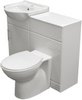 Click for Roma Furniture Complete Vanity Suite In White, Left Handed. 925x830x300mm.