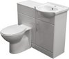 Click for Roma Furniture Complete Vanity Suite In White, Right Handed. 925x830x300mm.