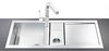 Click for Smeg Sinks 1.5 Bowl Low Profile Stainless Steel Sink, Right Hand Drainer.