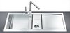 Click for Smeg Sinks 1.5 Bowl Stainless Steel Flush Fit Sink, Right Hand Drainer.
