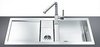 Click for Smeg Sinks 1.5 Bowl Stainless Steel Flush Fit Sink, Left Hand Drainer.