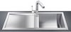 Click for Smeg Sinks 1.0 Bowl Low Profile Stainless Steel Sink, Left Hand Drainer.