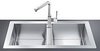Click for Smeg Sinks 2.0 Bowl Stainless Steel Flush Fit Kitchen Sink.