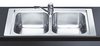 Click for Smeg Sinks 2.0 Bowl Stainless Steel Flush Fit Inset Kitchen Sink.