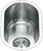Click for Smeg Sinks 1.0 Bowl Oval Stainless Steel Undermount Kitchen Sink. 160mm.