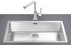 Click for Smeg Sinks 1.0 Bowl Stainless Steel Flush Fit Kitchen Sink.