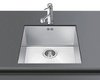 Click for Smeg Sinks 1.0 Bowl Stainless Steel Undermount Kitchen Sink. 400x400mm.