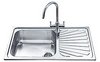Click for Smeg Sinks 1.0 Large Bowl Stainless Steel Kitchen Sink, Right Hand Drainer.