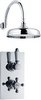 Click for Hudson Reed Traditional Twin Thermostatic Shower Valve & 8" Shower Head.