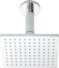 Click for Component Square sheer fixed shower head + ceiling mounting arm. 170x170mm.