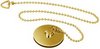Click for Wastes Bath Plug And Chain (Gold).