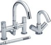 Click for Ultra Ecco Basin & Bath Shower Mixer Tap Set (Free Shower Kit).