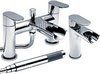 Click for Ultra Flume Waterfall Basin & Bath Shower Mixer Tap Set (Free Shower Kit).
