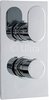 Click for Ultra Flume Twin Concealed Thermostatic Shower Valve (Chrome).