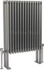 Click for Hudson Reed Radiators Fin Floor Mounted Radiator (Silver). 570x900mm.
