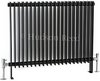 Click for Hudson Reed Radiators Province Floor Mounted Radiator (Black). 880x690.