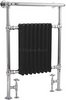 Click for HR Traditional Marquis Heated Towel Rail (Chrome & Black). 675x960mm.