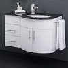 Click for Hudson Reed Ellipse Wall Vanity Unit With Granite Top. Right Handed, 870x550mm.