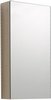 Click for Hudson Reed Quintus Mirror Bathroom Cabinet (Oak).  380x730x130mm.