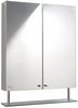 Click for Hudson Reed Dakota stainless steel mirror bathroom cabinet. 600mm.