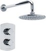 Click for Pioneer Thermostatic Shower Valve (Polymer), Round Shower Head & Arm.